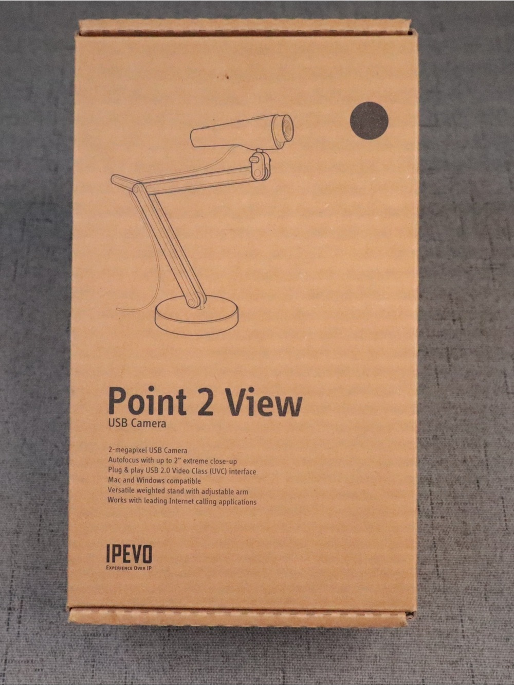IPEVO Point 2 View USB Document Camera & Webcam with Adjustable Stand CDVU-03IP